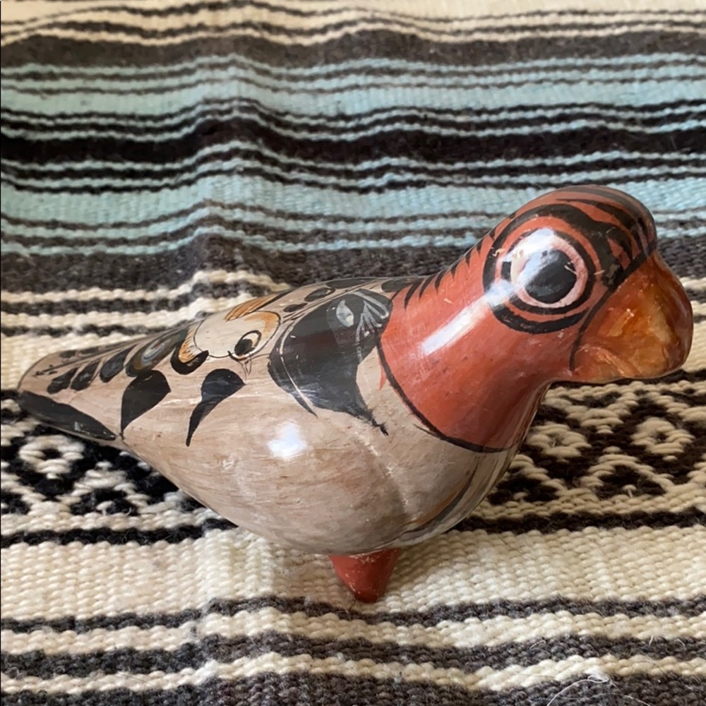 Tonala Pottery Mexican Folk Art Parrot